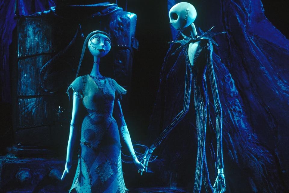 On the set of The Nightmare Before Christmas, a stop motion musical fantasy film written and produced by Tim Burton and directed by Henry Selick.