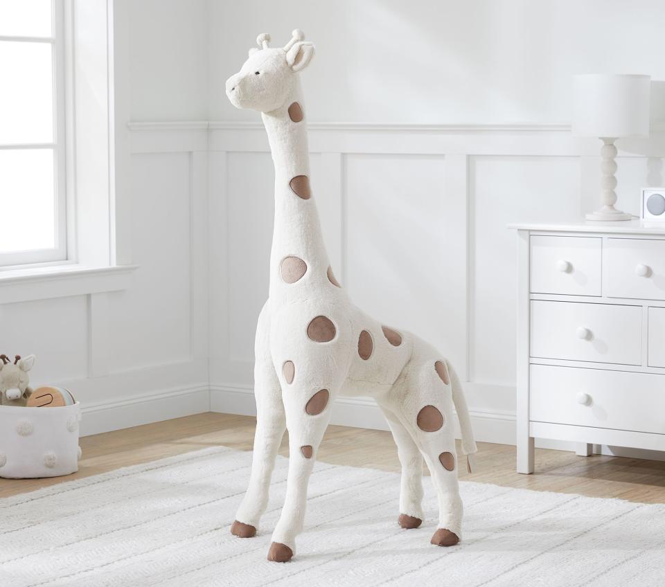 <p><a href="https://go.redirectingat.com?id=74968X1596630&url=https%3A%2F%2Fwww.potterybarnkids.com%2Fproducts%2Fjumbo-giraffe-plush-white%2F&sref=https%3A%2F%2F" rel="nofollow noopener" target="_blank" data-ylk="slk:Shop Now;elm:context_link;itc:0;sec:content-canvas" class="link ">Shop Now</a></p><p>Jumbo Plush Giraffe</p><p>$249.00</p><span class="copyright">Pottery Barn Kids</span>