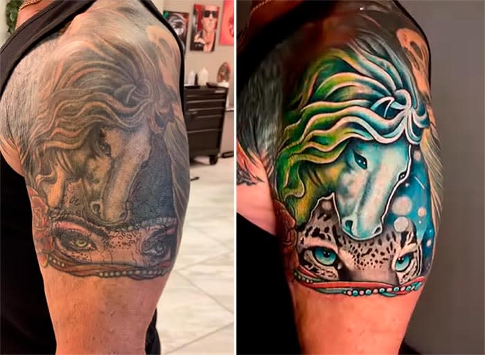 Sylvester Stallone borra el tatuaje de su exmujer, Jennifer Flavin