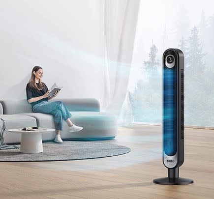 Save 15% and cool off with this bladeless oscillating tower fan