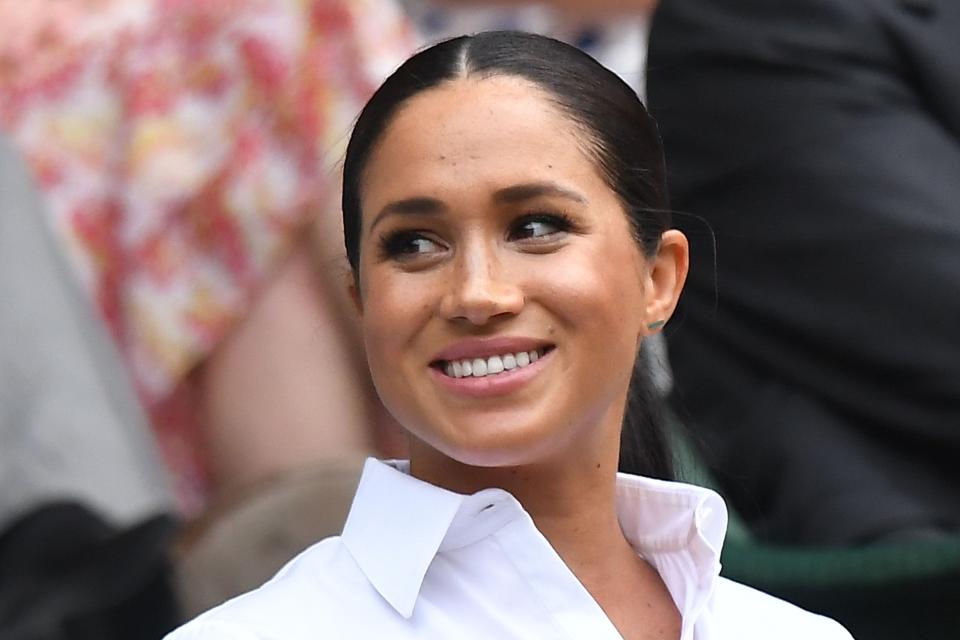 Meghan, Duchess of Sussex, in the royal box at Wimbledon, July 13, 2019.