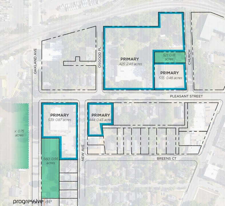 A project map from planning documents. (Courtesy)