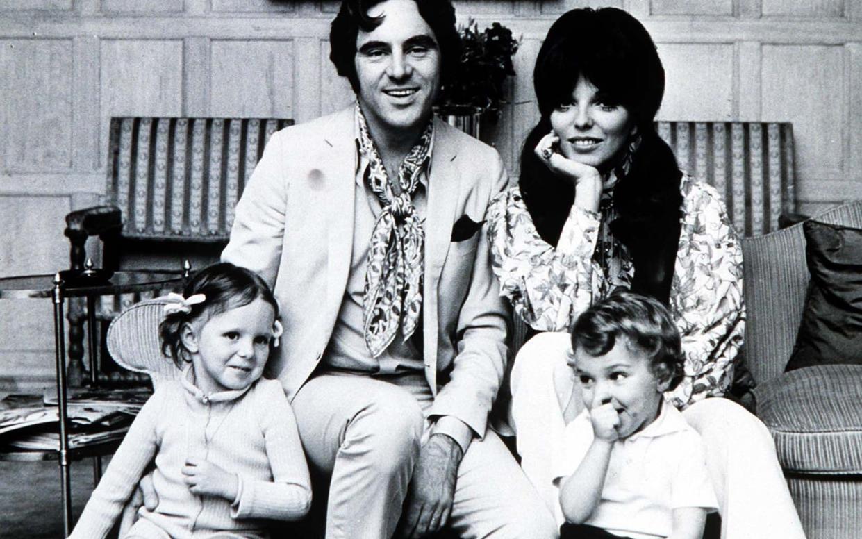 Anthony Newley with Dame Joan Collins and their children in 1968 - Popperfoto