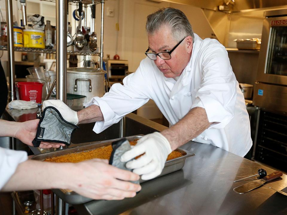 Fred Willette, 67, of Cohasset, is a retired chef who works four days a week at the Scituate Senior Center.