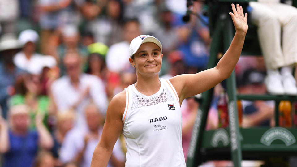 Ash Barty will still remain World No.1 despite her shock exit at Wimbledon. (Getty Images)