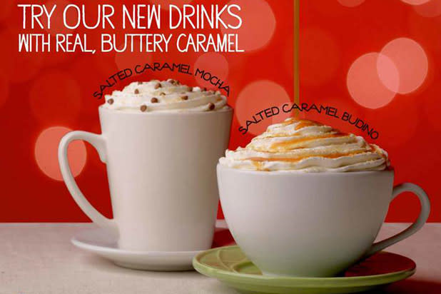 <div class="caption-credit"> Photo by: Credit: Courtesy of Caribou Coffee</div><br> <b>Worst Drink at Caribou Coffee: The Salted Caramel Bundino</b> <br> Oh goodness: the cutest name for the fattiest drink on our list. If you were to get the whole milk, with whip, medium sized of this drink, you are consuming 850 calories, 56 grams of fat, and 66 grams of sugar. In comparison, you could eat two McDouble's and still come in at less than 800 calories. If you are determined to splurge on this treat, please get a small, skim milk, no-whip version: you'll cash in at 480 calories, but at least that's on its way down from 850. <br>