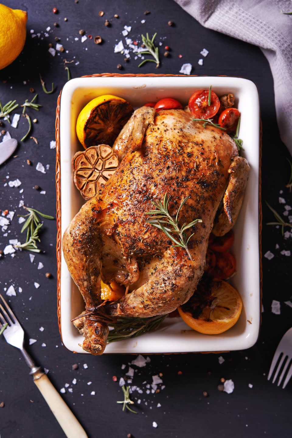 A woman asked if she had been stuffing her chicken's wrong? Photo: Getty