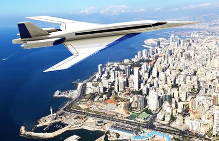 Artist's impression of the Spike S-512 Supersonic Jet is seen in this undated handout on December 15, 2017. Aerion Corporation/Handout via REUTERS