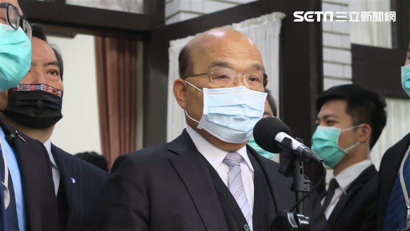 行政院長蘇貞昌9日回應南部開槍事件頻金傳時表示，突發的治安事件、情殺、仇殺難免。（圖／記者盧素梅攝影）