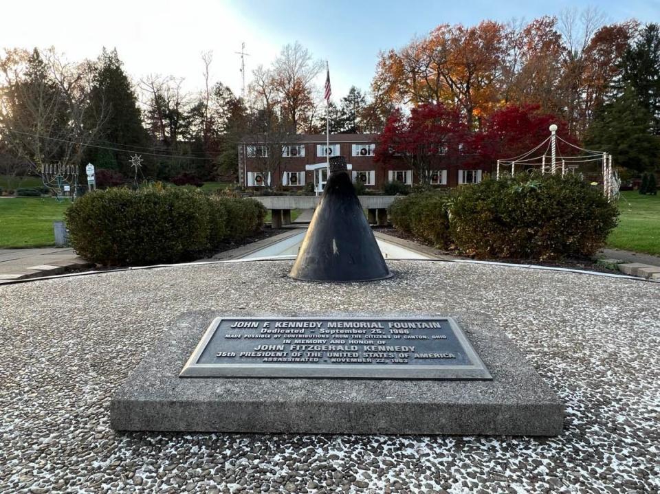 An eternal flame in memory of President John F. Kennedy was dedicated at Stadium Park in Canton in 1966. Nov. 22 marks 60 years since JFK was assassinated in Dallas.