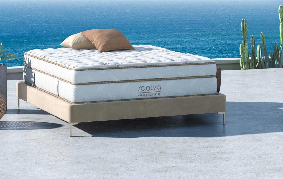 saatva mattress, bedroom