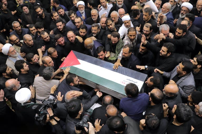 El funeral de Haniyeh en Teherán