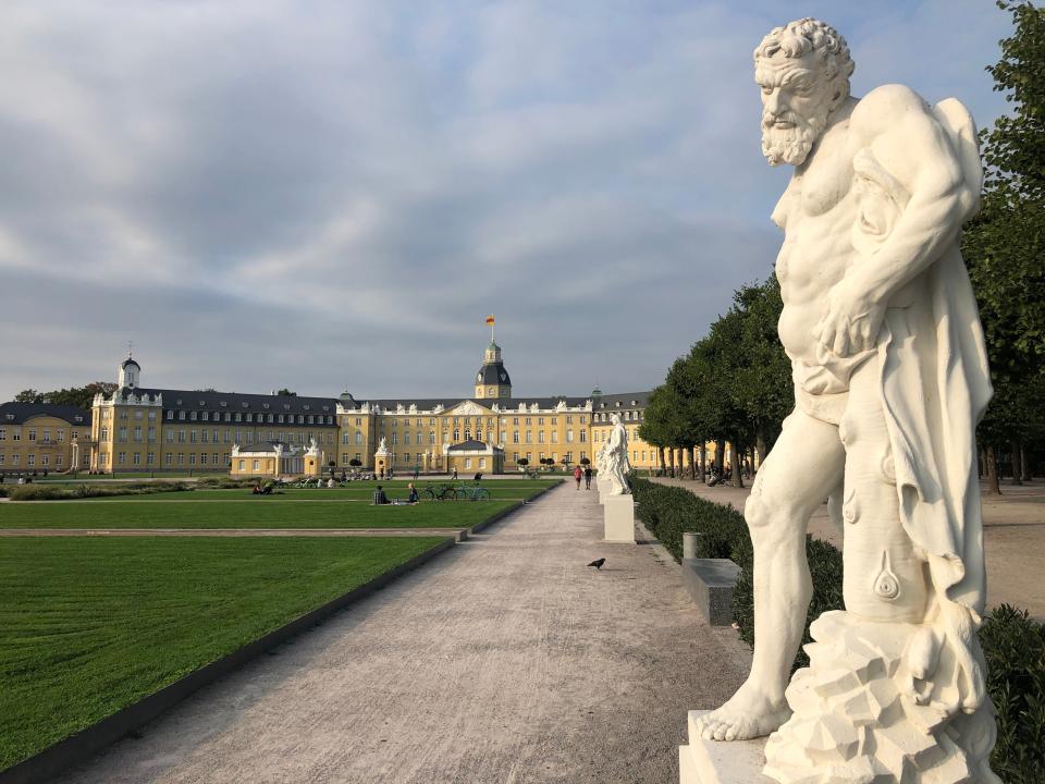 Right side: Karlsruhe Palace in southwest Germany, close to the French frontier (Simon Calder)