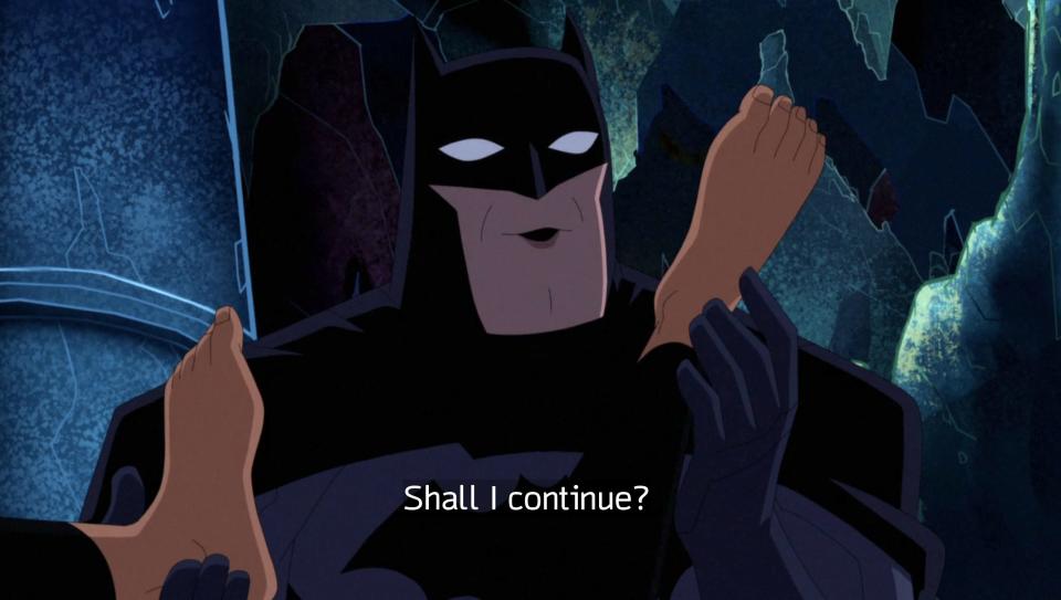 Batman rubs Catwoman's feet on Harley Quinn season 3