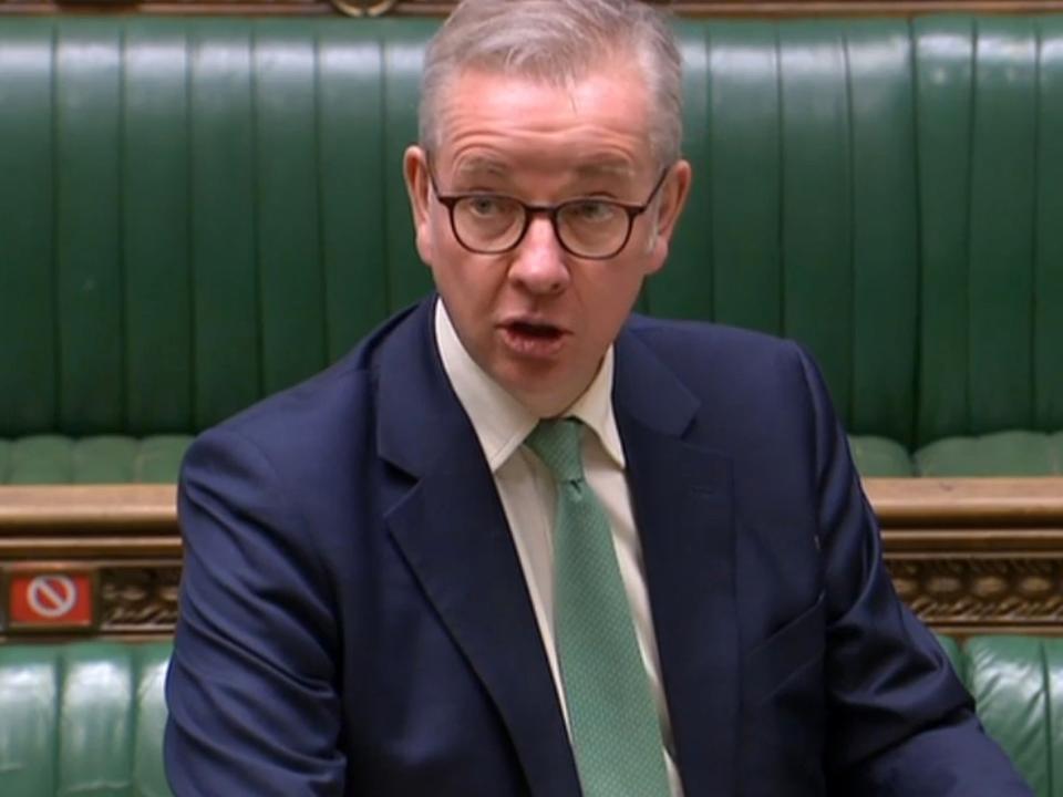 Michael Gove in the House of Commons (AFP via Getty Images)