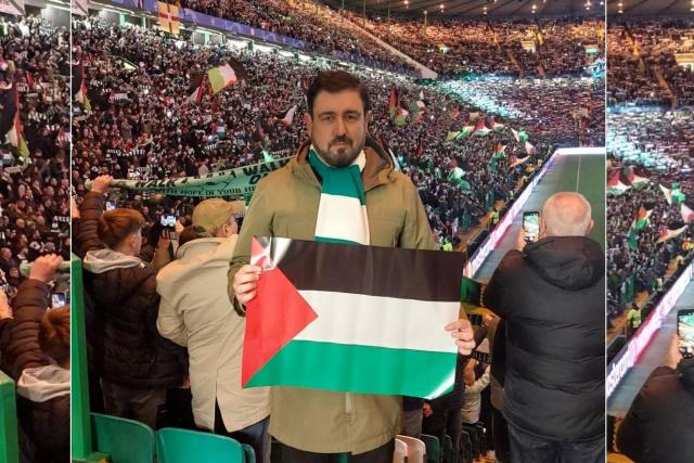 SDLP man among those who displayed Palestine flag at Glasgow Celtic vs  Atletico Madrid clash in defiance of club plea