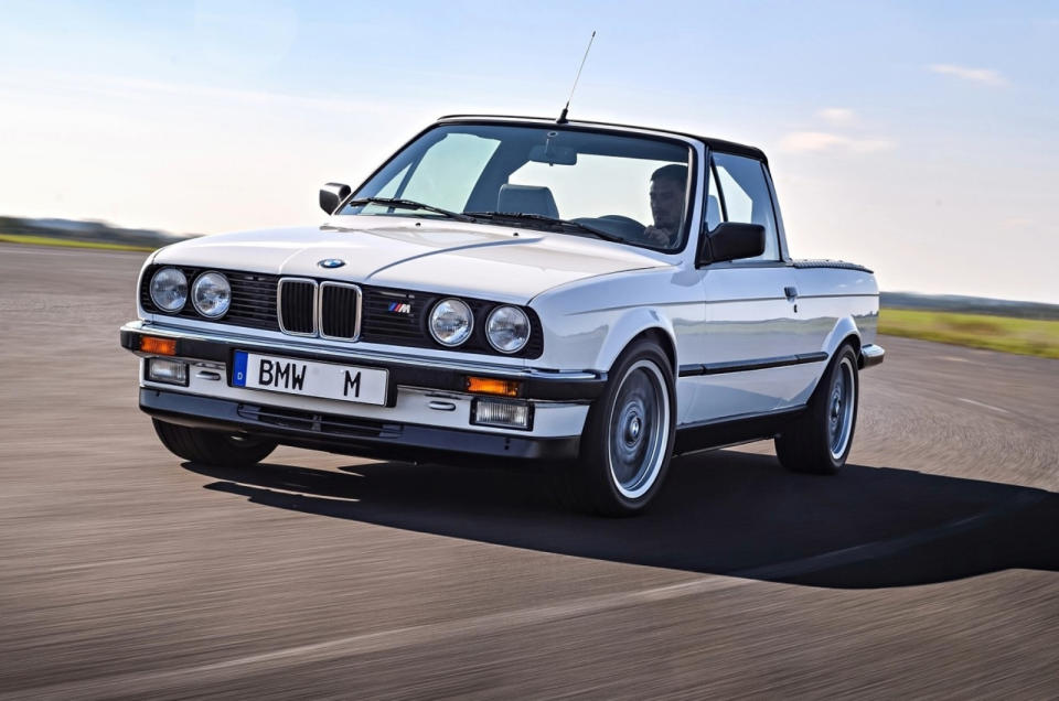 <p>The E30 M3 is a car that’s loved by many, but BMW’s M division secretly made a pick-up guise in 1986. The M engineers thought that the M3 would be a great part hauler at their campus. A convertible 3 Series was soon grabbed, chopped and eventually given the <strong>S14 </strong>heart from the original M3.</p><p>It started off in life with a 192bhp engine and the M division used it for 26 years before retiring the ute in 2012. While it never went into production, it started a BMW ute craze, which saw both the E39 M5 and E92 M3 receive the pick-up treatment from adoring fans.</p>