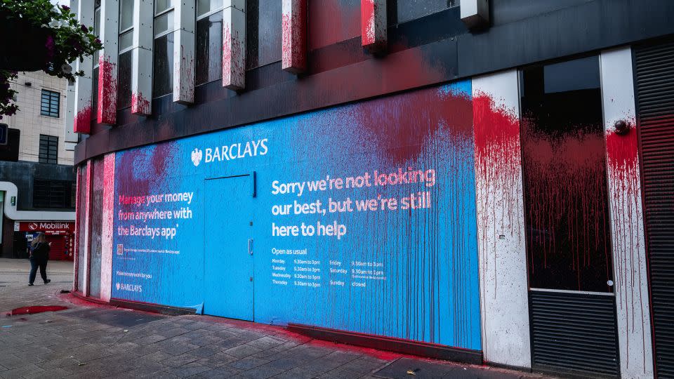 A Barclays branch in Croydon, on the outskirts of London, on June 10, 2024. - Guy Smallman/Getty Images