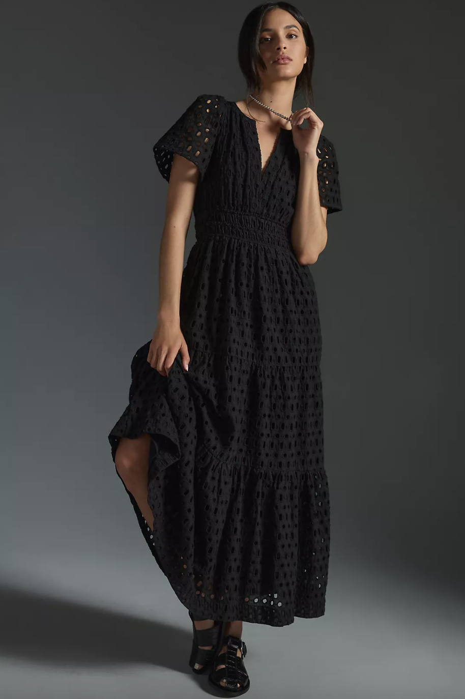 The Somerset Maxi Dress: Eyelet Edition (photo via Anthropologie)