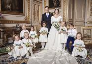 <p>Another official wedding portrait that was released by the Palace.</p>