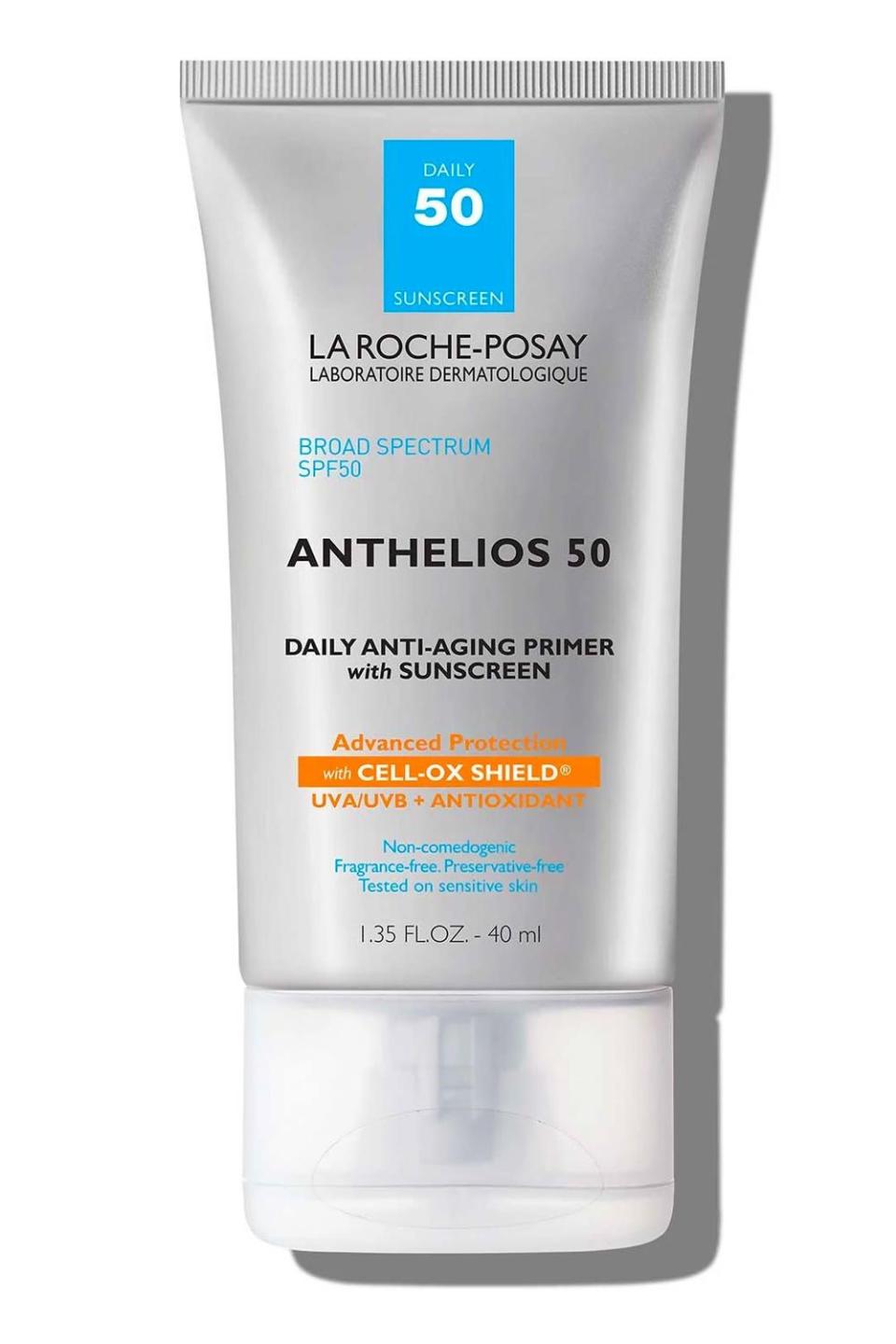 4) La Roche-Posay Anthelios 50 Anti-Aging Primer with Sunscreen