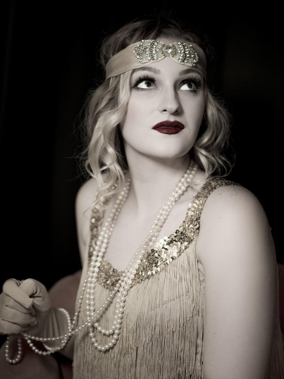 halloween makeup flapper