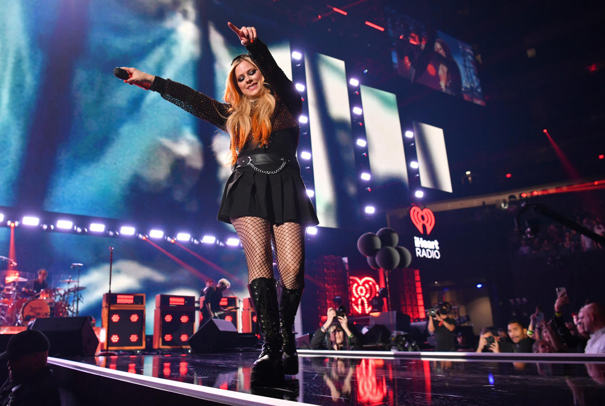 Canadian rocker Avril Lavigne was one of the acts set to take the stage on Saturday. (Photo:  Denise Truscello/Getty Images for iHeartRadio)