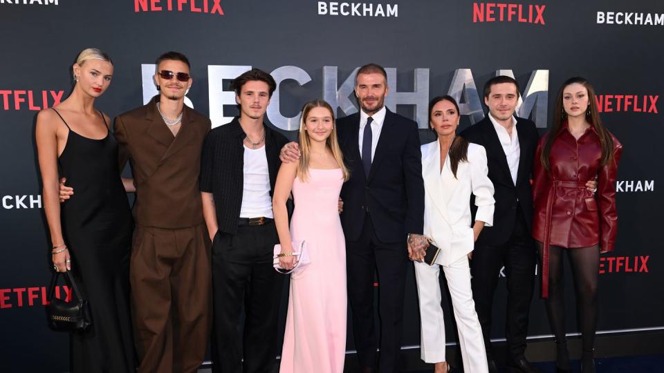 netflix's 'beckham' uk premiere arrivals