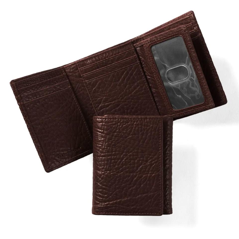 <p><a href="https://go.redirectingat.com?id=74968X1596630&url=https%3A%2F%2Fwww.leatherology.com%2Ftrifold-with-card-wallet%3Fcolor%3Despresso&sref=https%3A%2F%2Fwww.menshealth.com%2Ftechnology-gear%2Fg19548477%2Fbest-wallets%2F" rel="nofollow noopener" target="_blank" data-ylk="slk:Shop Now;elm:context_link;itc:0;sec:content-canvas" class="link ">Shop Now</a></p><p>Trifold with Card Wallet</p><p>leatherology.com</p><p>$135.00</p><span class="copyright">Courtesy of Retailer</span>