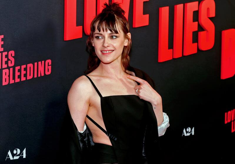 Kristen Stewart attends the Los Angeles Premiere Of A24's "Love Lies Bleeding" at Fine Arts