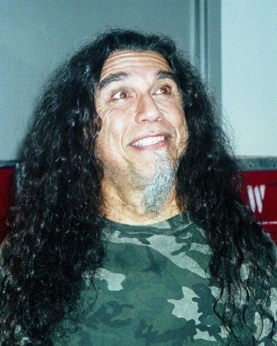 Austin, TX 6/20/18: Tom Araya hangs out backstage.