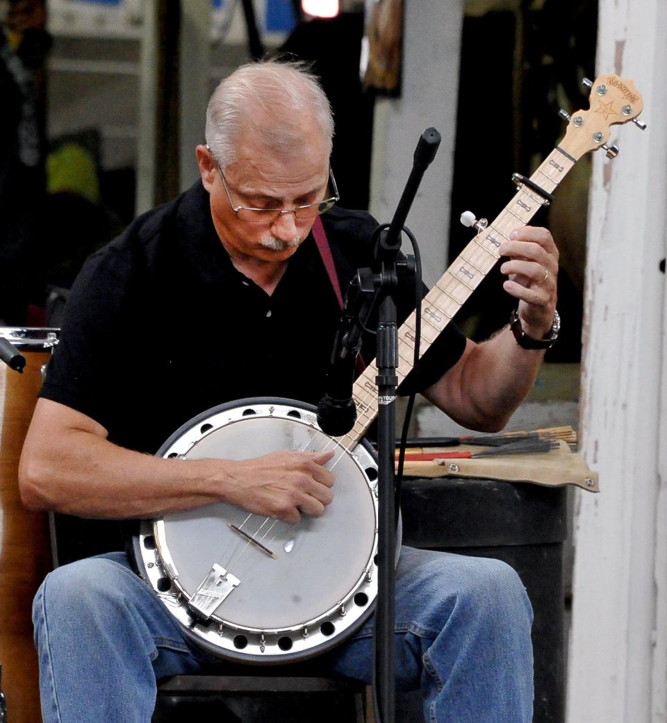 Dan Singleton was one of the four people competing in the first ever banjo competition at the Wayne County Fair.