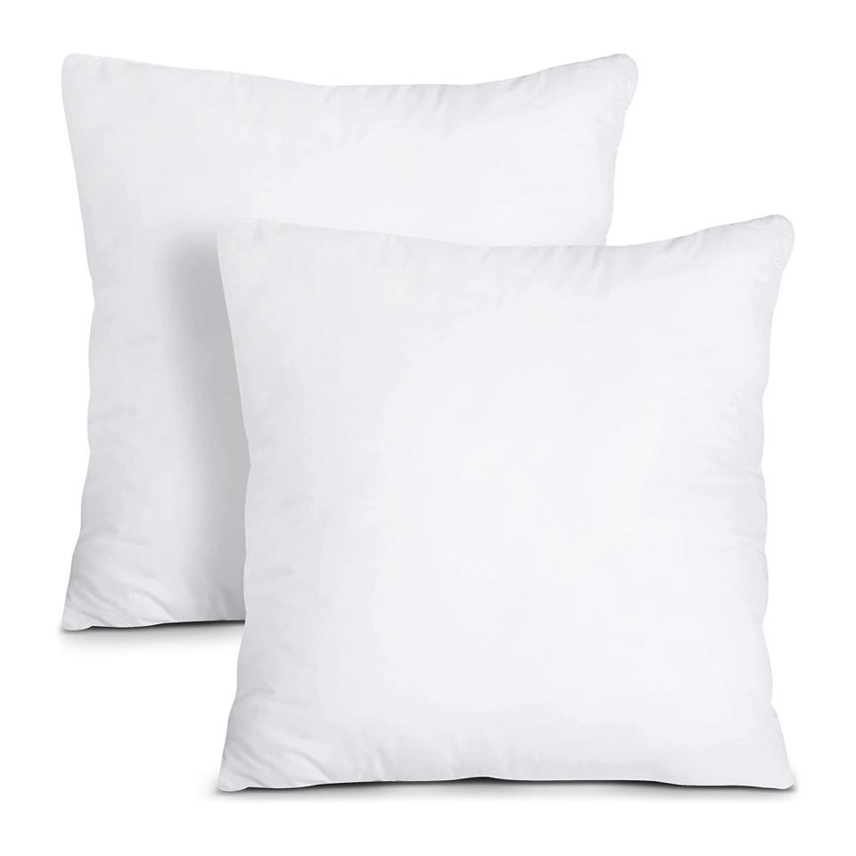 Utopia Bedding Throw Pillows Insert (Pack of 2, White