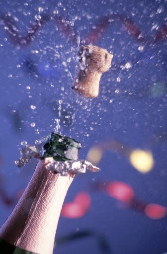 Careless opening of a champagne bottle can cause serious eye injuries.