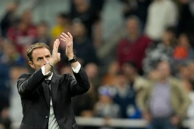 Southgate's applause of the travelling fans in San Siro was greeted by booing.