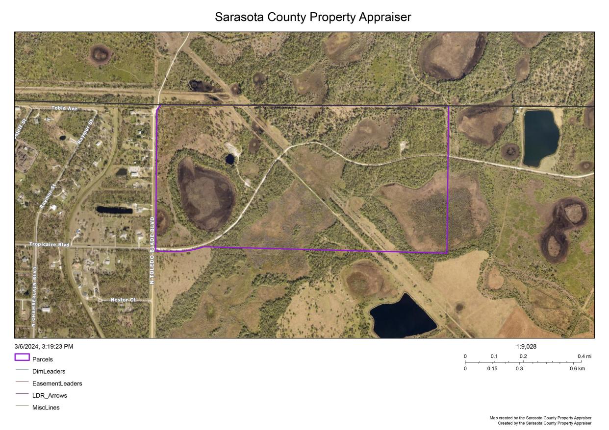 The North Port City Commission zoned a 262.3-acre parcel at the southeast corner of Toledo Blade Boulevard and Tropicaire Boulevard to allow multifamily development.