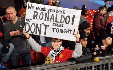 Cristiano Ronaldo receives a warm welcome from United fans on his return to Old Trafford in 2013 - Credit: pa