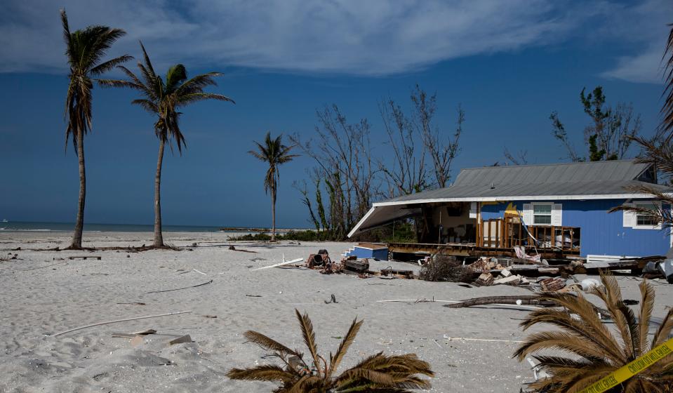 Sanibel Island and Captiva on Wednesday, Jan 4, 2023, more than three months after Hurricane Ian devastated the islands.