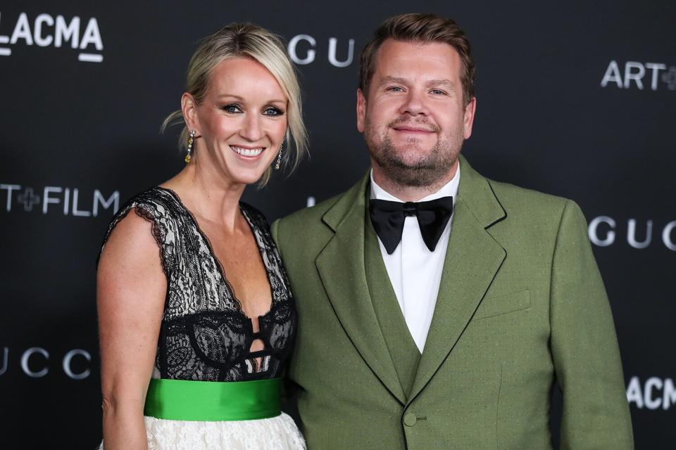 Julia Carey and James Corden arrive at the 10th Annual LACMA Art + Film Gala 2021
