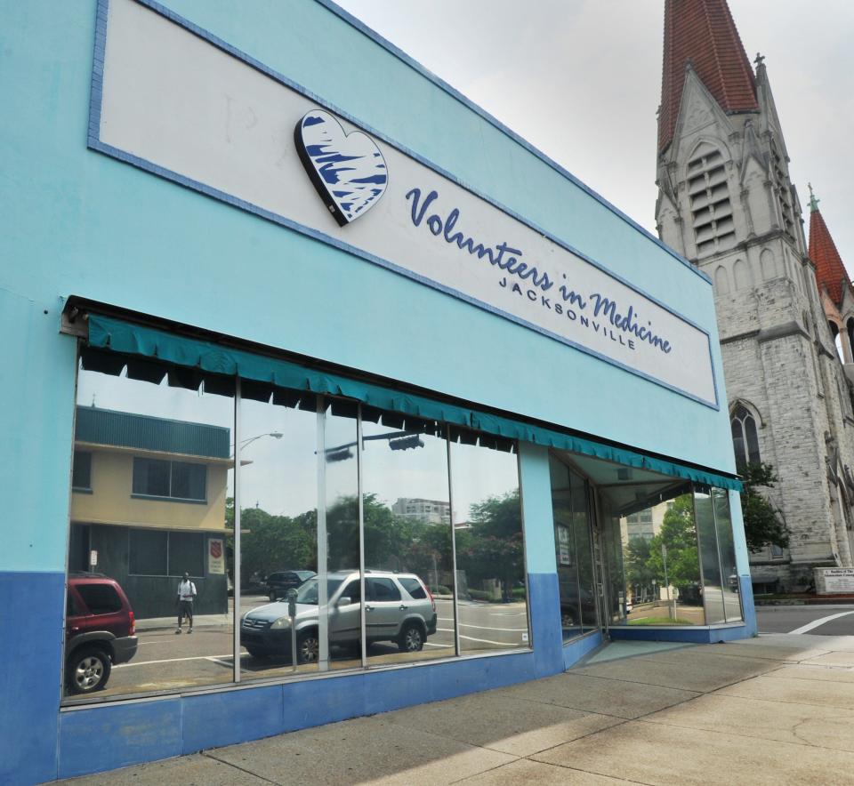 This is the former downtown location of Volunteers in Medicine, a nonprofit which provides free health care to low-income uninsured working adults and their families.