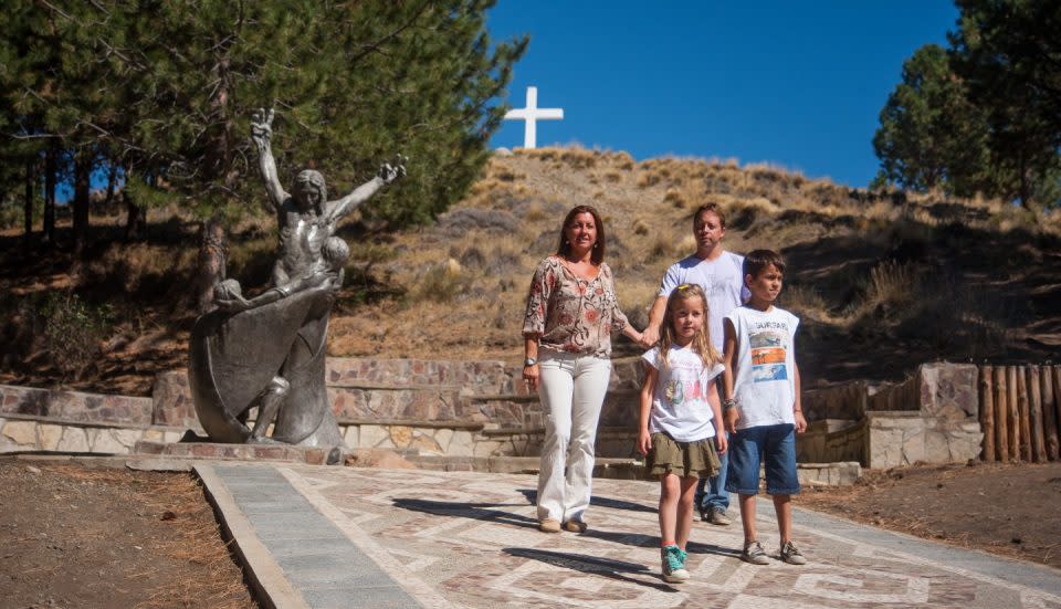 Paseo de la pasión de Cristo en Junín de los Andes.