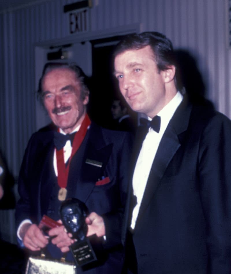 A new report suggests that Donald Trump&rsquo;s diagnosis of bone spurs may have been made at the request of his father, Fred Trump (pictured with his son in 1985).&nbsp; (Photo: Photo: Ron Galella/WireImage)