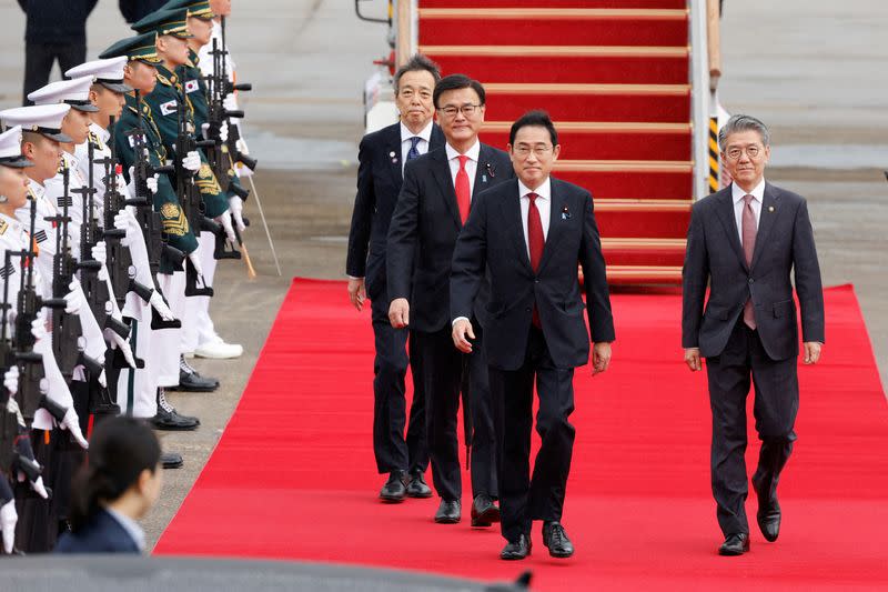 Japanese Prime Minister Fumio Kishida visits Seoul