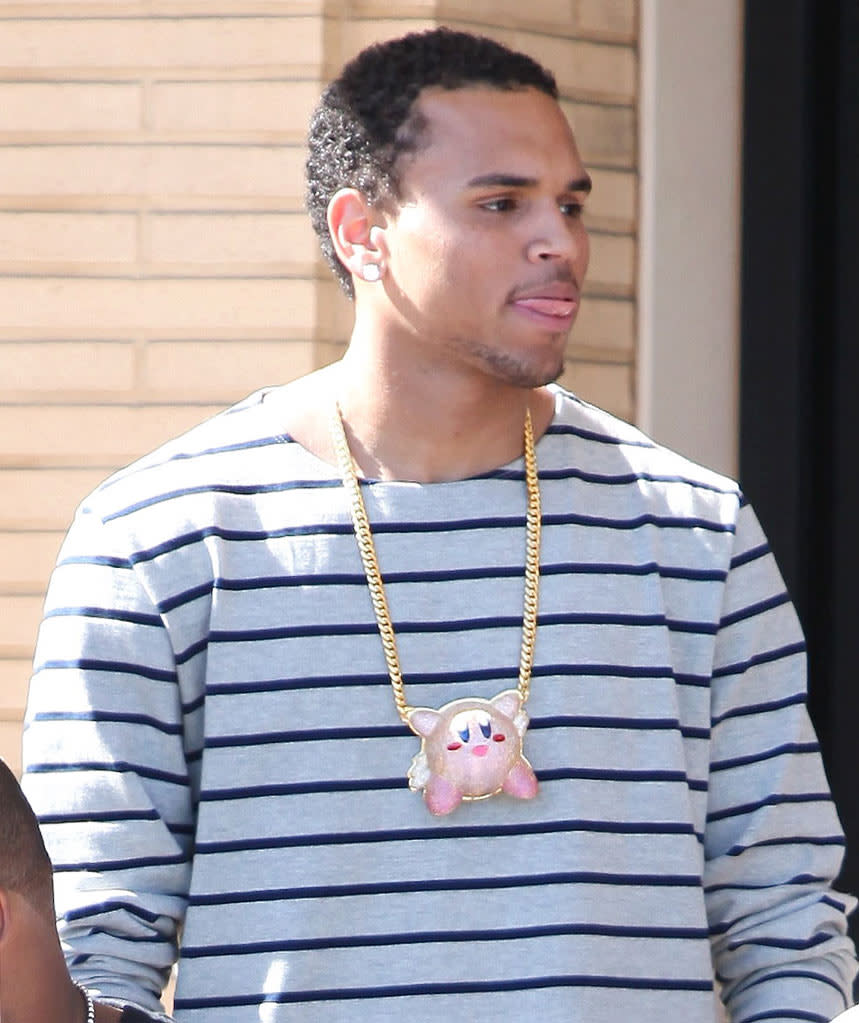 Chris Brown shopping