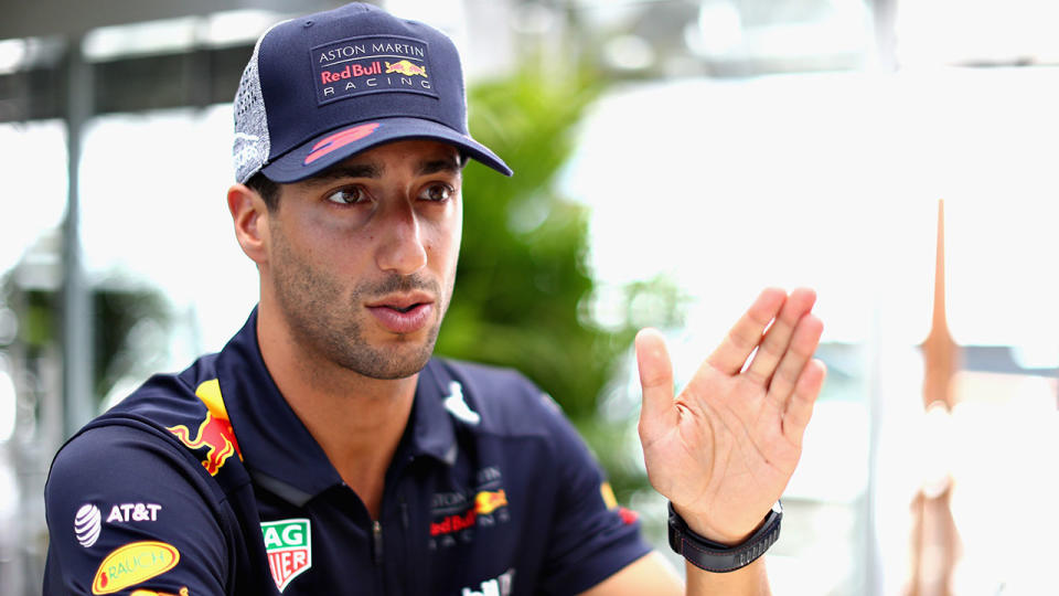 Red Bull’s Ricciardo is yet to commit his future to the F1 team. Pic: Getty