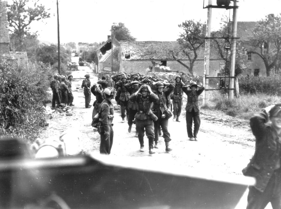 German prisoners of war during WW2.