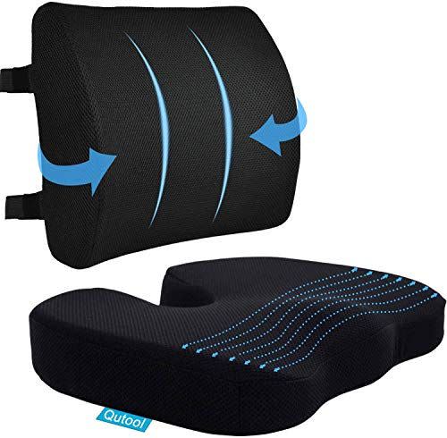 32) Coccyx Seat Cushion & Lumbar Support Pillow