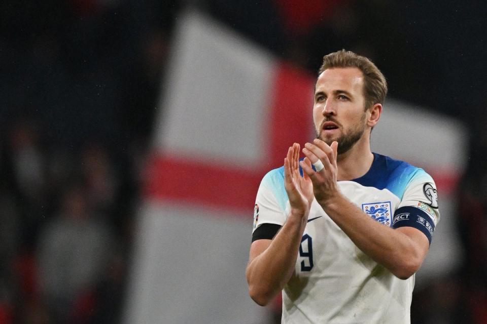 Job done: Kane scored - but England were poor (AFP via Getty Images)