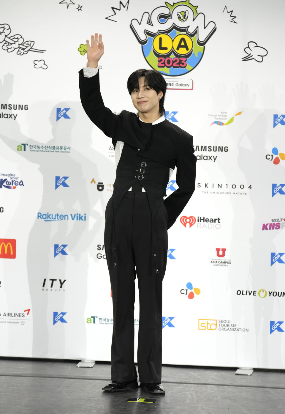 South Korean singer Taemin attends KCON at the Los Angeles Convention Center on Friday, Aug. 18, 2023. (AP Photo/Chris Pizzello)