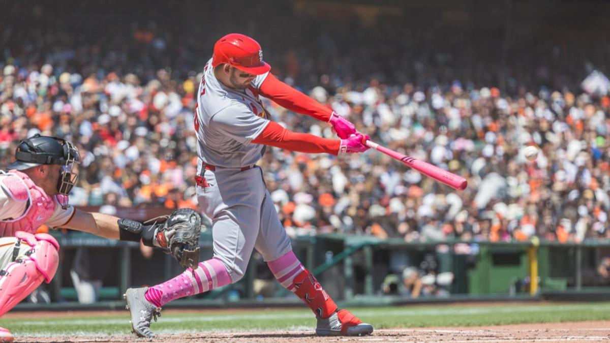 Photo: St. Louis Cardinals Juan Yepez Hits Home Run - SLP2023051812 